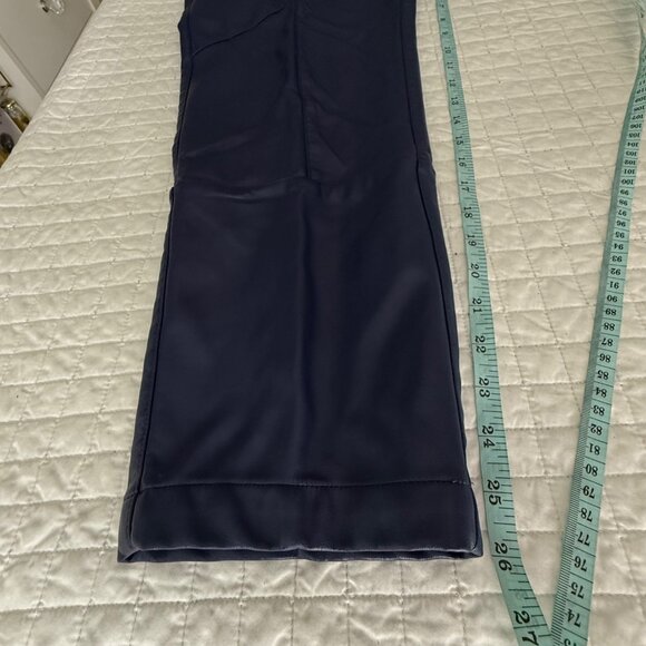 Ronny Kobo Collective Navy Blue Faux Leather Pants Size 10 - Picture 8 of 14